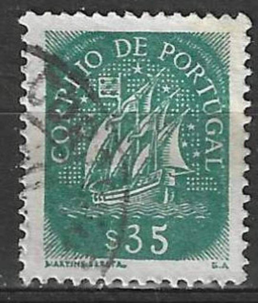 Portugal 1943 - Yvert 633 - Caravelle - 35 s. (ST), Envoi, Portugal, Affranchi