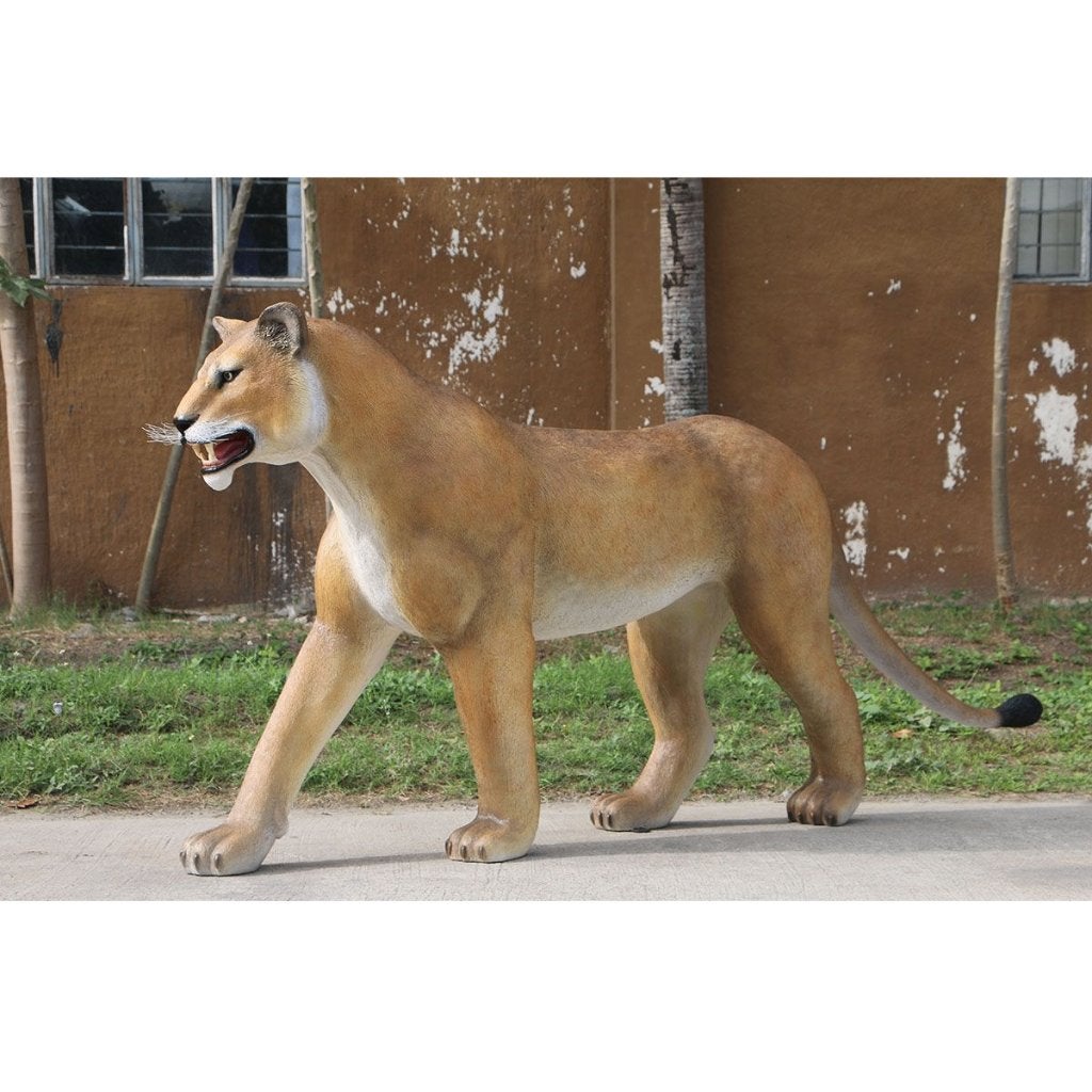 Lionne lion marchant 243 cm - Statue de lionne - Lion
