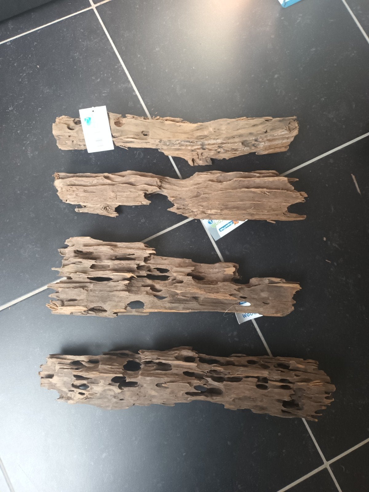 aquarium hout, Enlèvement