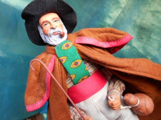 santon de provence, handgemaakte pop, Verzamelen, Poppen, Zo goed als nieuw, Pop, Ophalen of Verzenden
