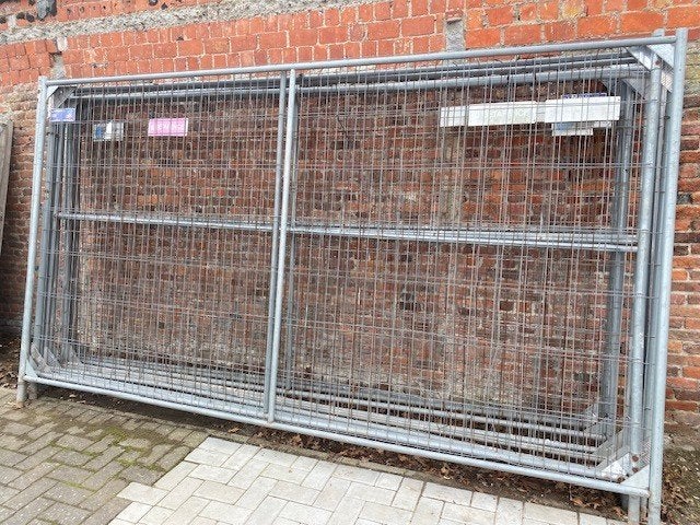 Werfhekken met blokken en klemmen