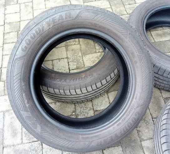 Zomerbanden Goodyear (4x) 225 55 R17 97W 6&5mm profiel 🚘, Ophalen, Gebruikt, Mini