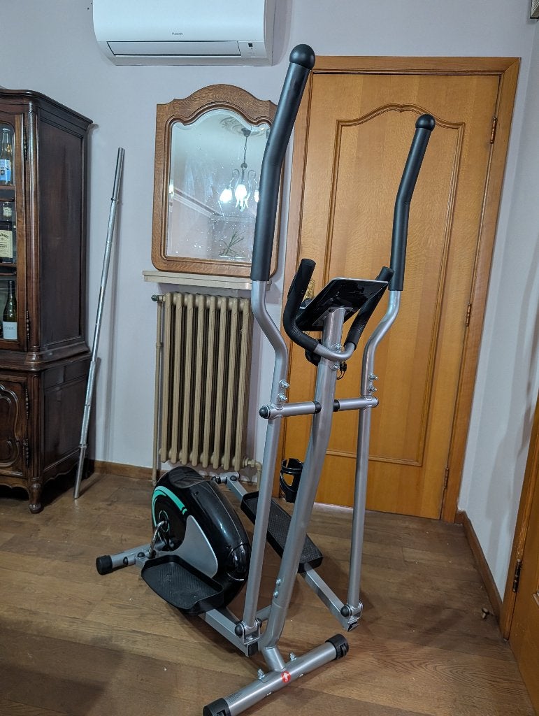 Magnetic Elliptical Cross Trainer Exercise, LCD Display, Ophalen, Zo goed als nieuw, Metaal, Crosstrainer