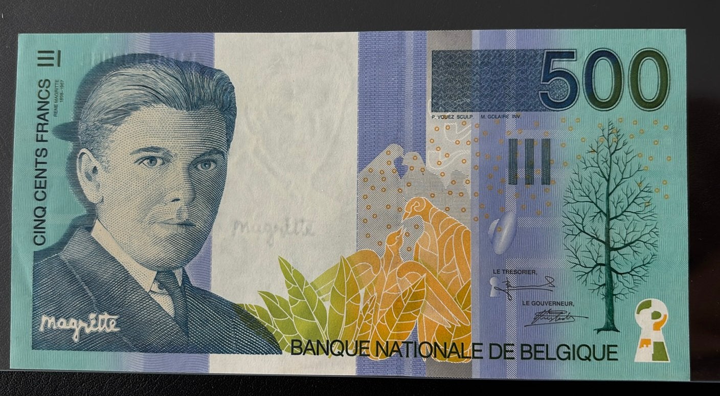 500 francs - Rene Magritte - UNC-/UNC, Enlèvement ou Envoi