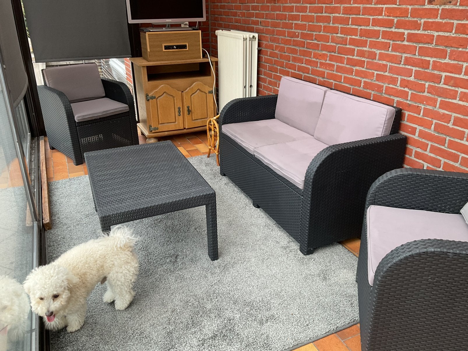 Salonnetje voor terras, Tuin en Terras, Ophalen, Zo goed als nieuw