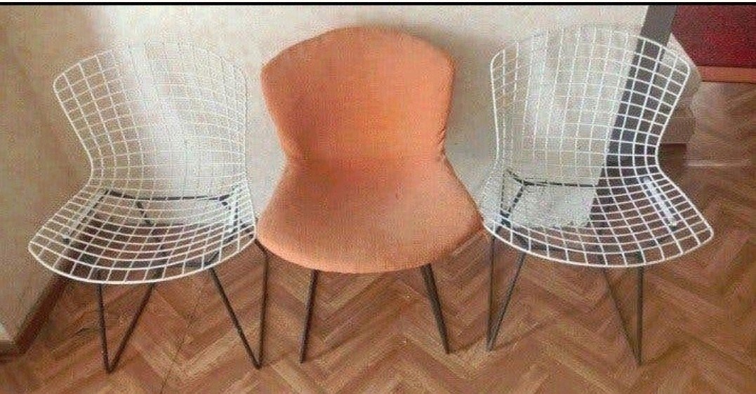chaise vintage bertoia knoll années 70, Ophalen