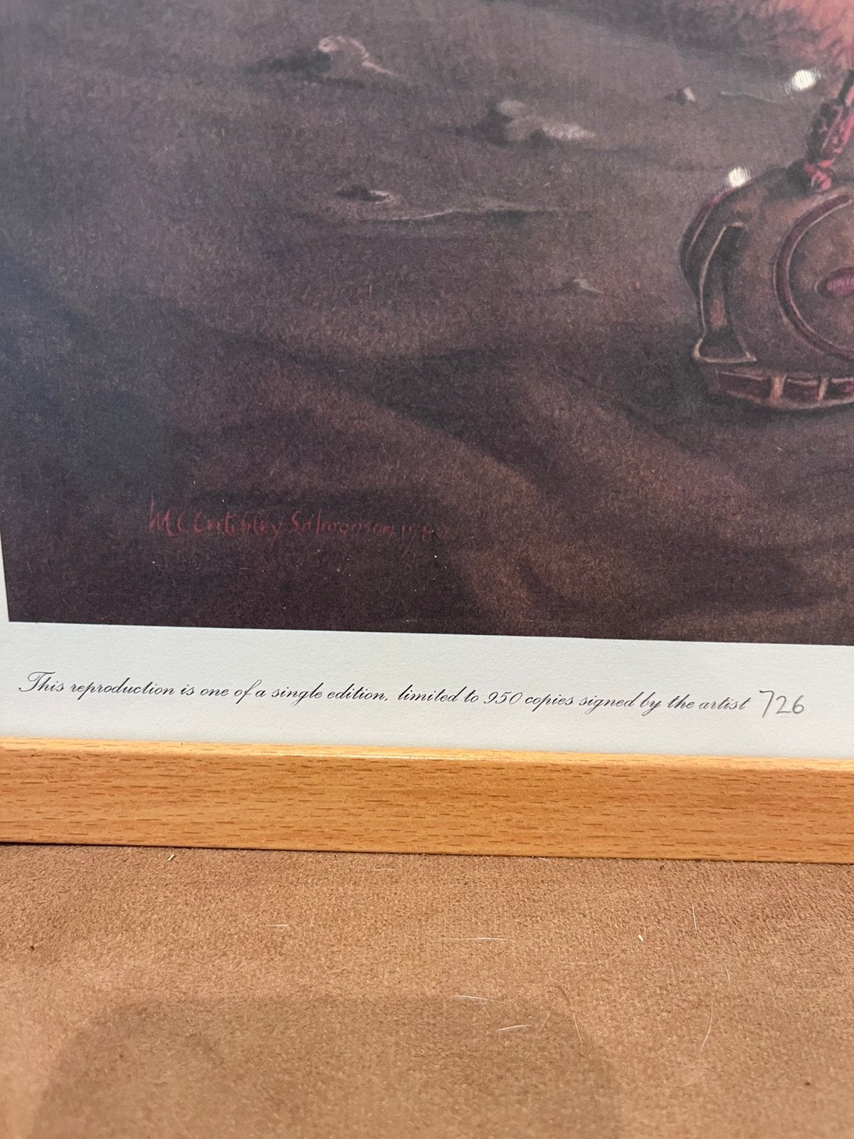 Exclusieve Valkeniers Kunstdruk 'Allabhyata' –Handgesigneerd, Ophalen, Gesigneerd
