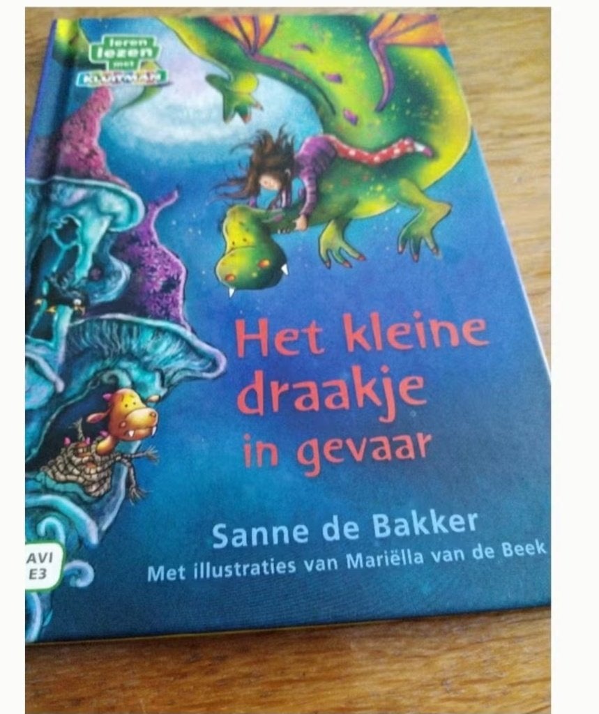 Kinderboek Het kleine draakje in gevaar., Boeken, Ophalen, Zo goed als nieuw