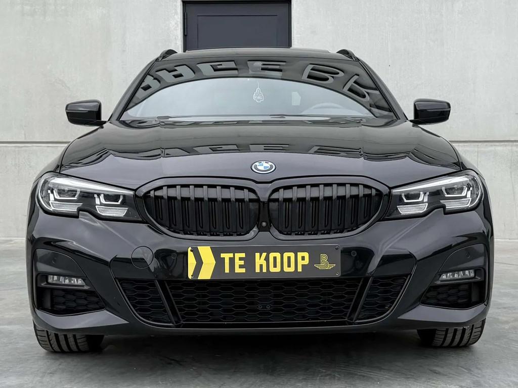 BMW 3 Serie 330 M-Pack*Trekhaak*Carplay*Pano*Sportrem*Keyles, Autos, Cuir, Achat, Euro 6, Noir