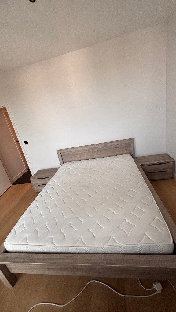 Matras en lattenbodem, Ophalen, Gebruikt, Tweepersoons, Matras