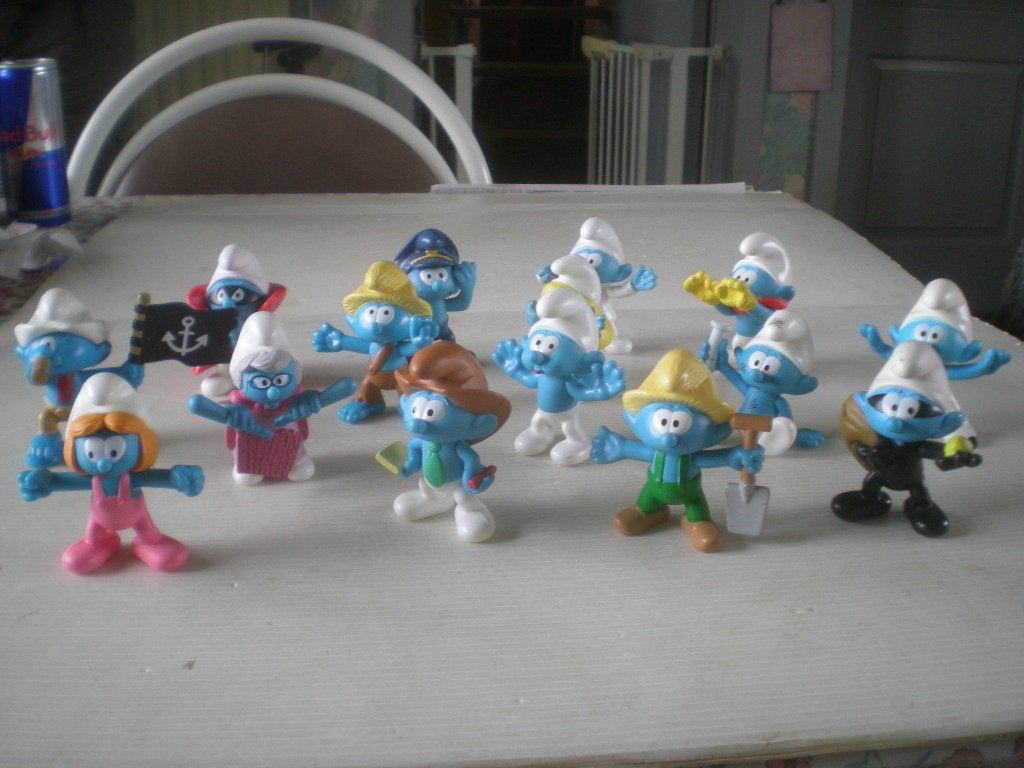 set smurfen, Verzamelen, Smurfen, Ophalen of Verzenden, Zo goed als nieuw
