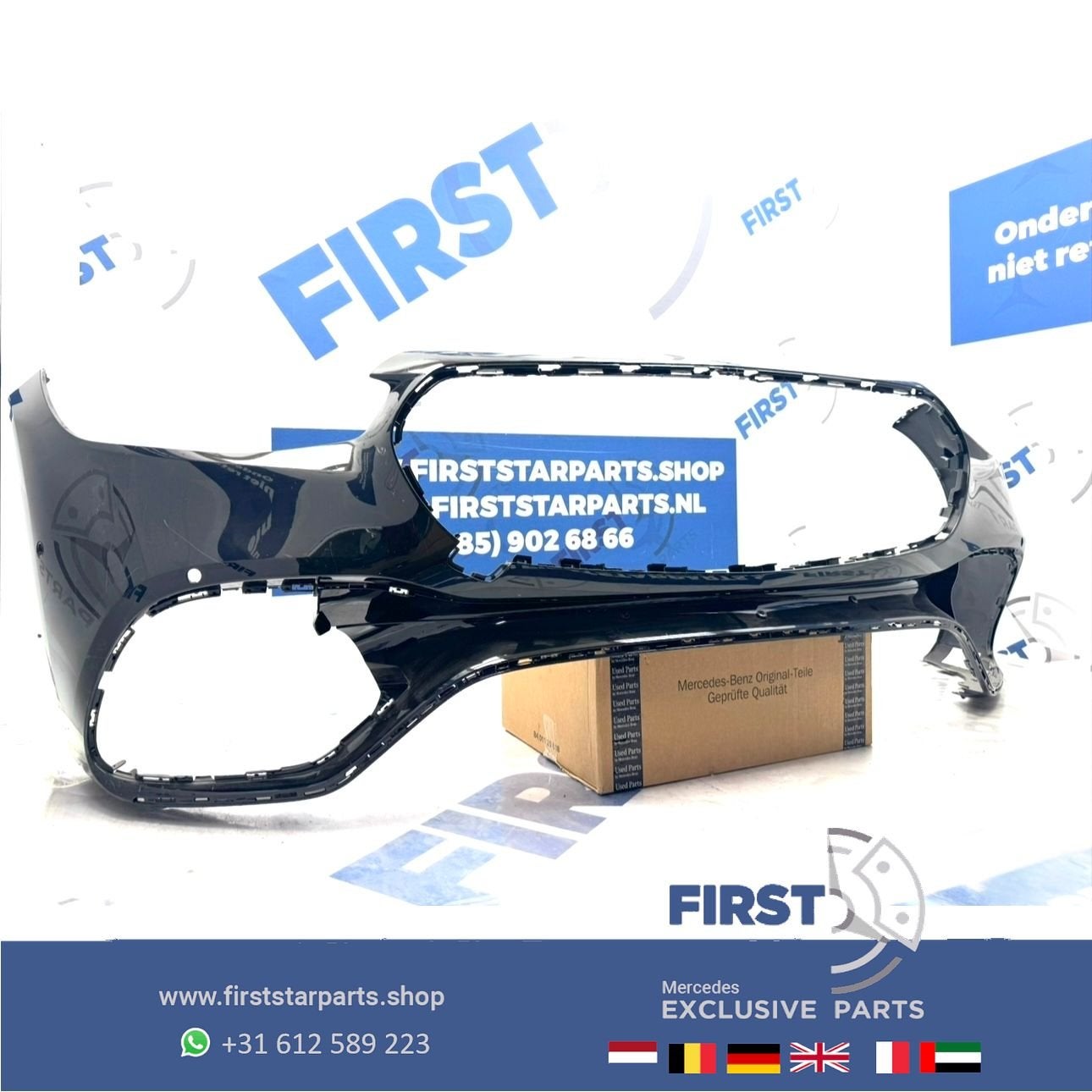 W223 S KLASSE S63 AMG BUMPER A2238853901 origineel Mercedes, Gebruikt, -, Voor, Ophalen of Verzenden