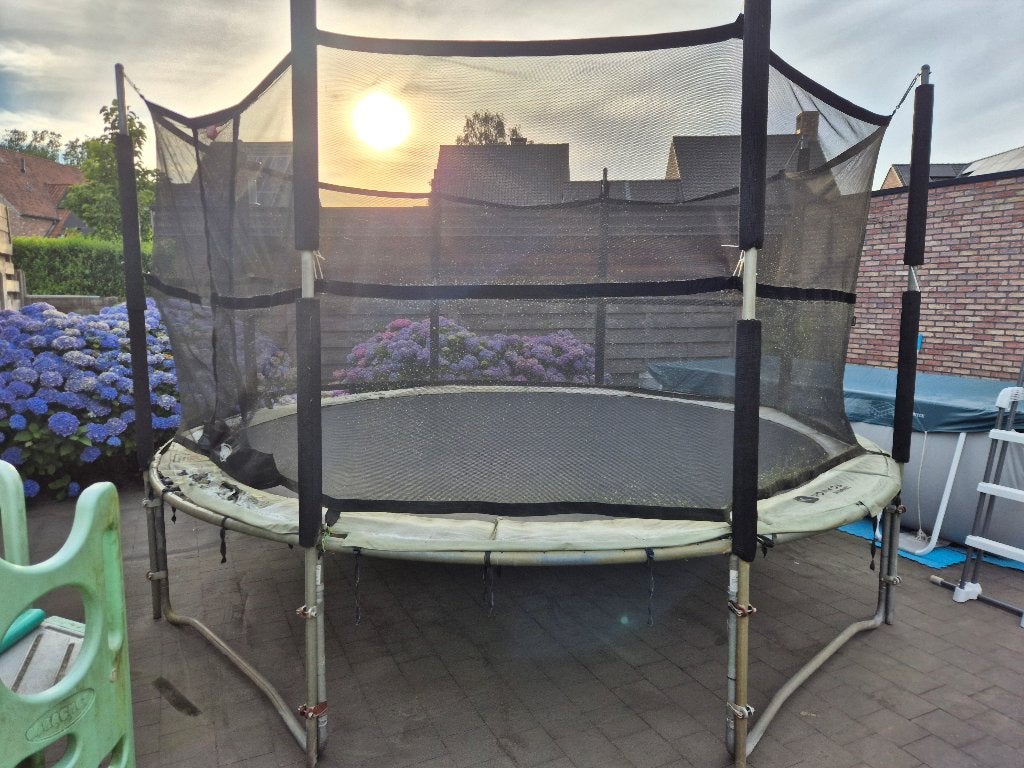 BERG trampoline met veiligheidsnet – Ø 4,3m, Kinderen en Baby's, Speelgoed | Buiten | Trampolines, Ophalen, Gebruikt