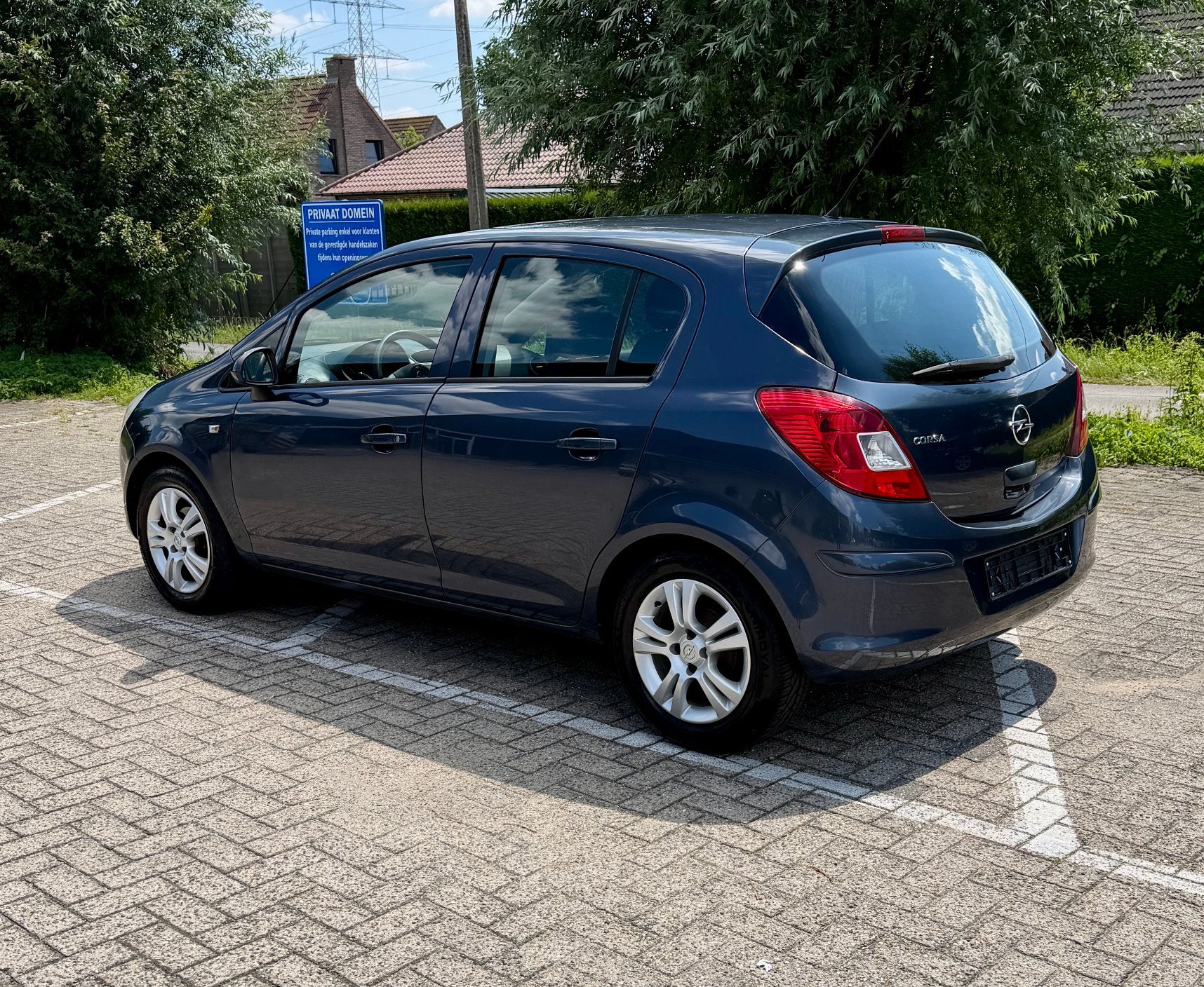 Opel Corsa 1.0 Benzine | Airco | Gekeurd voor Verkoop, Stof, Zwart, Blauw, 5 deurs