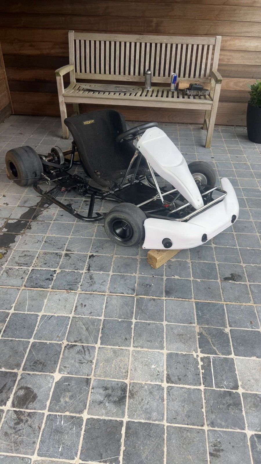Kart frame met 2x motoren, Sport en Fitness, Karting, Zo goed als nieuw, Kart, Ophalen