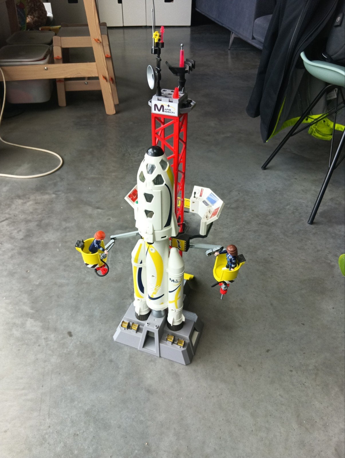 Playmobil mars mission raket en lanceerbasis, Ophalen