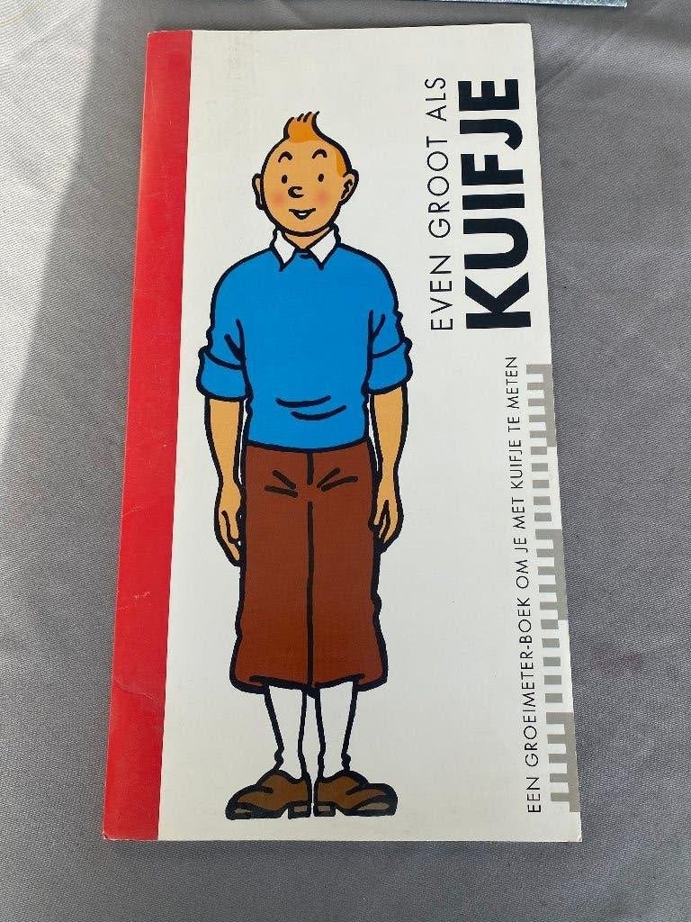 Kuifje groeimeterboek Even groot als Kuifje Moulinsart 2001, Ophalen of Verzenden, Kuifje, Zo goed als nieuw, Plaatje, Poster of Sticker