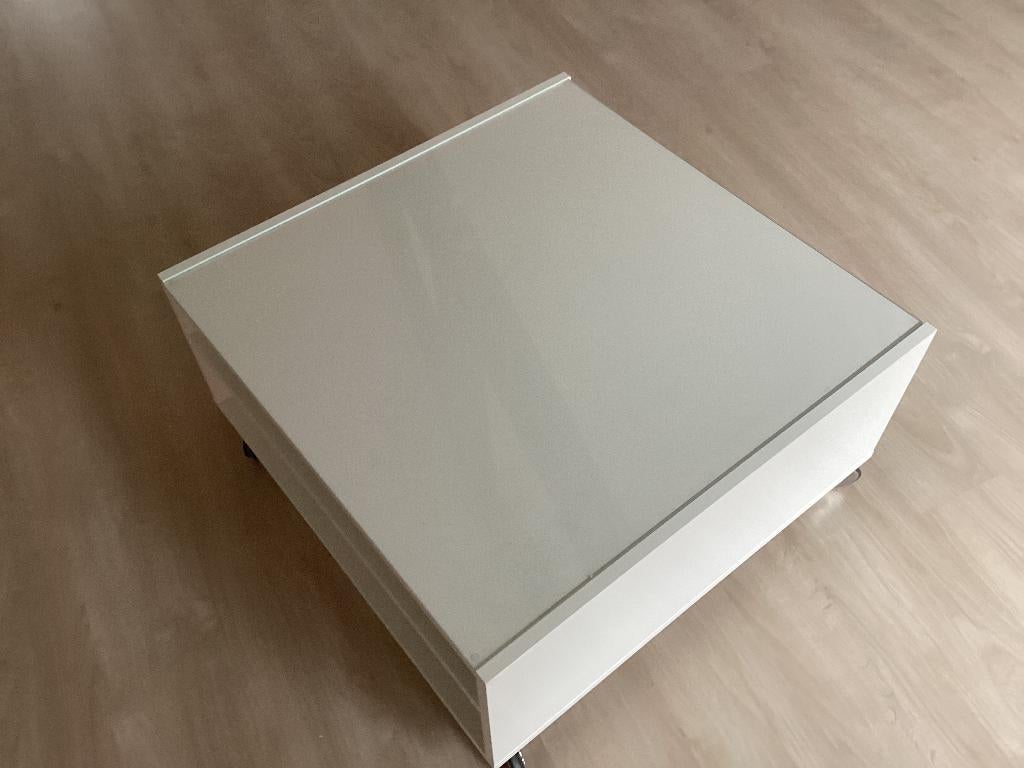 Salontafel  IKEA, Huis en Inrichting, Ophalen, 50 tot 100 cm, Glas, Vierkant