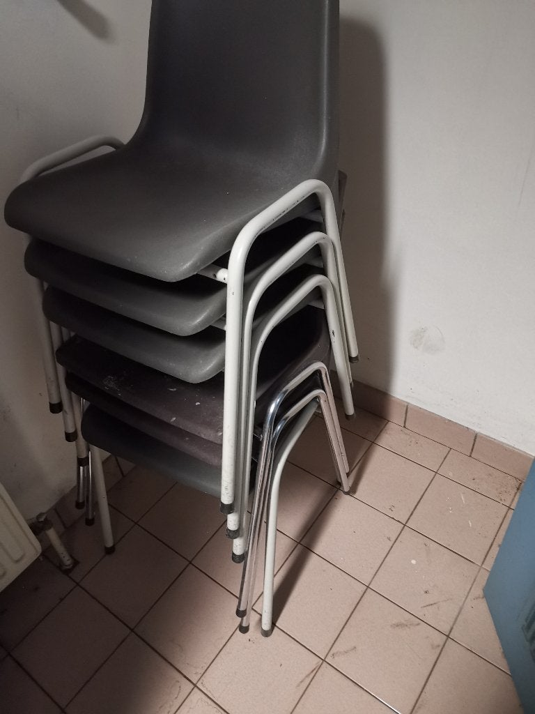 stoelen, Ophalen, Gebruikt, Metaal