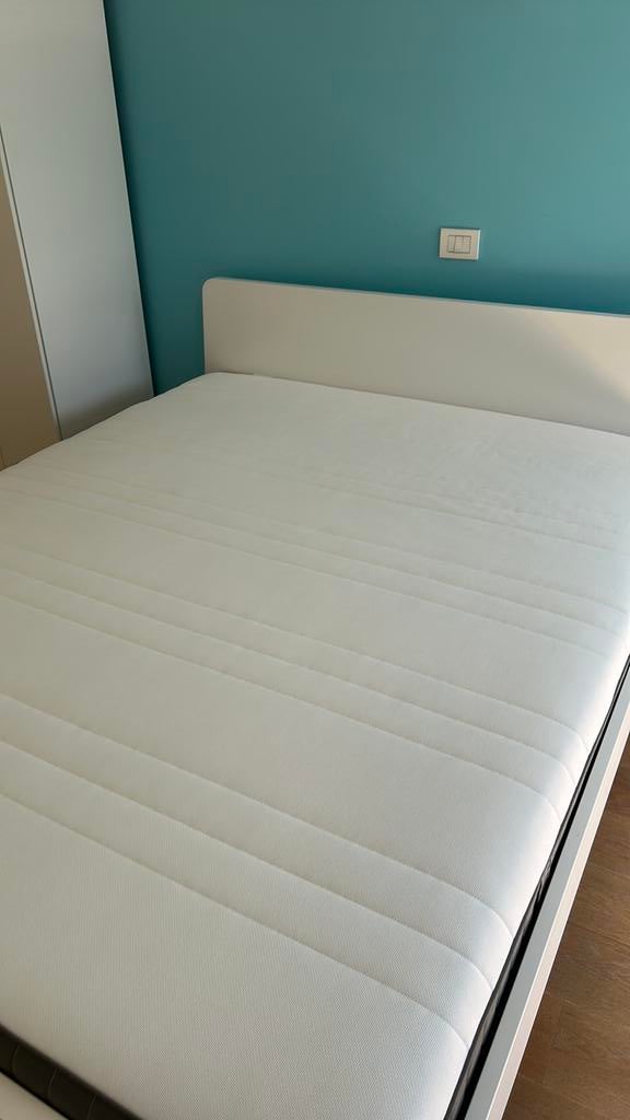 Ikea bed en matras 160 cm op 200 cm, Matelas, Comme neuf, Enlèvement, 200 cm