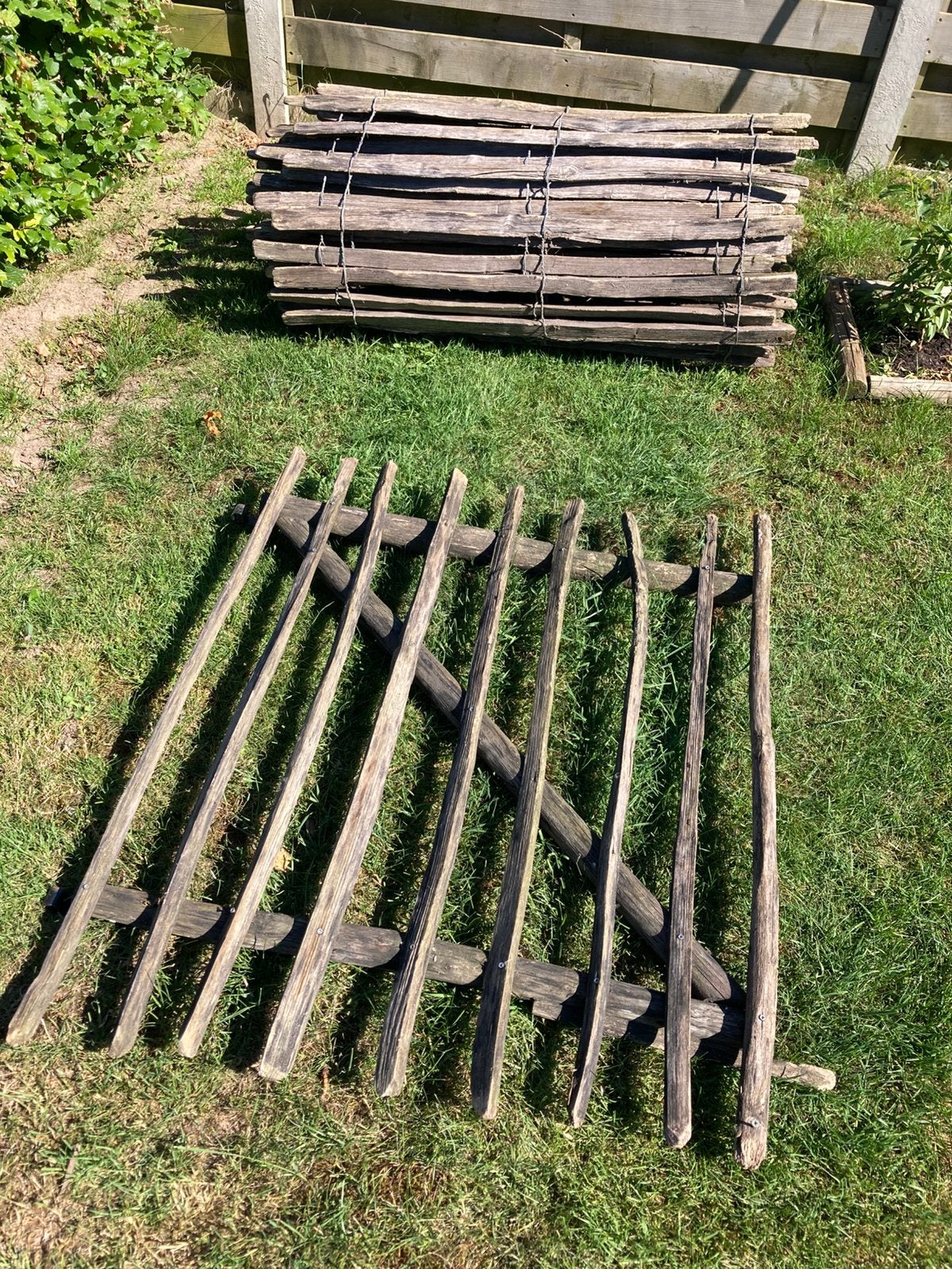 Kastanje hekwerk, Ophalen, Gebruikt