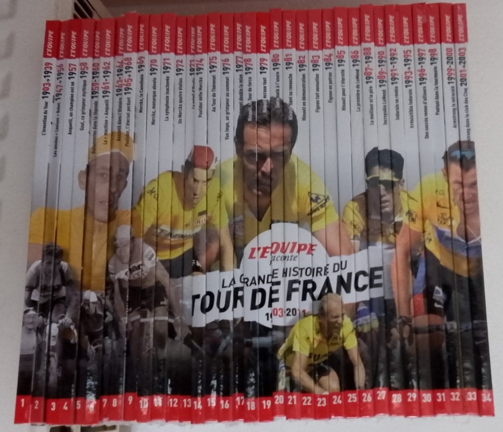 La Grande Histoire du Tour de France (L'Équipe) 1-34 (neuf), Neuf, Gérard Ernault, Enlèvement, Course à pied et Cyclisme