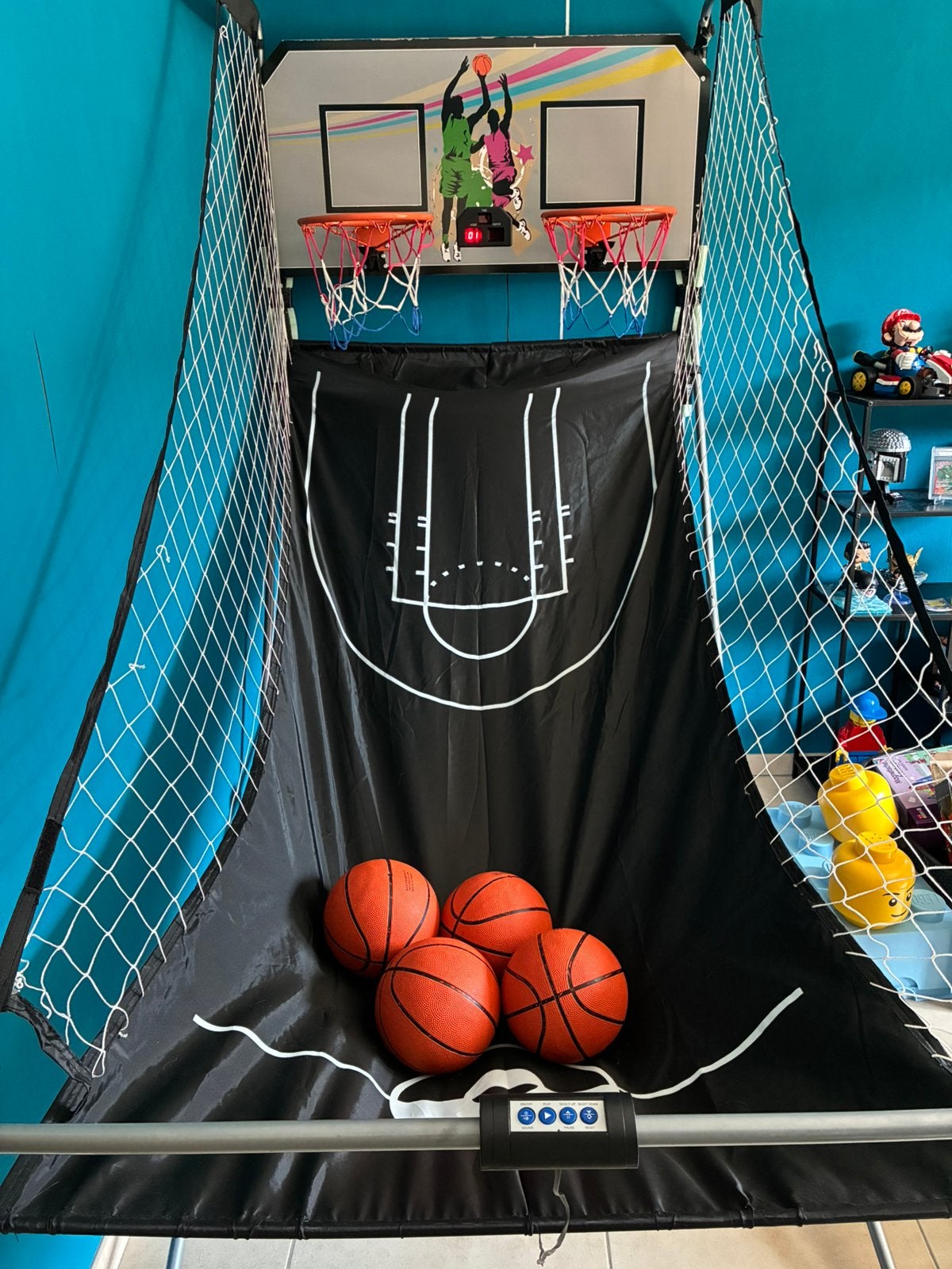 Elektronisch basketbalspel, Ophalen, Gebruikt