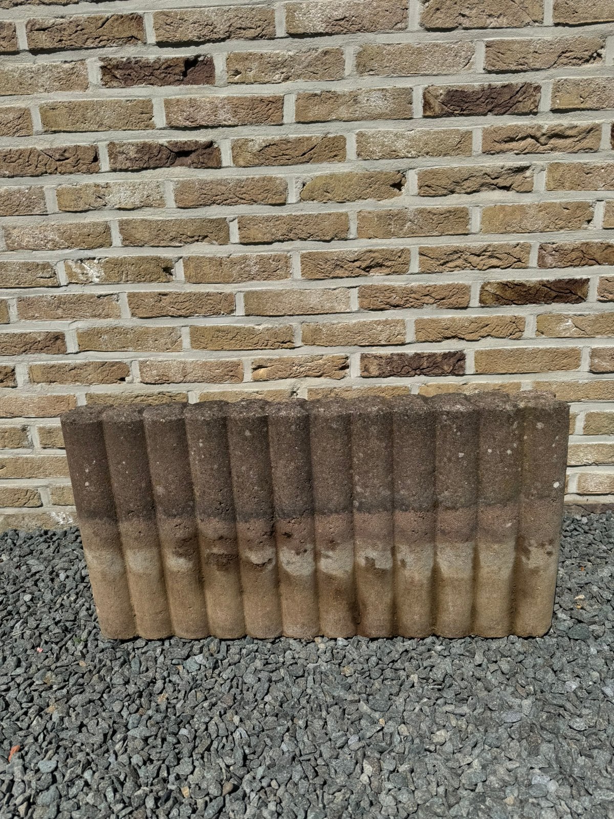 Bordures., Enlèvement, Utilisé, Béton, Bordure