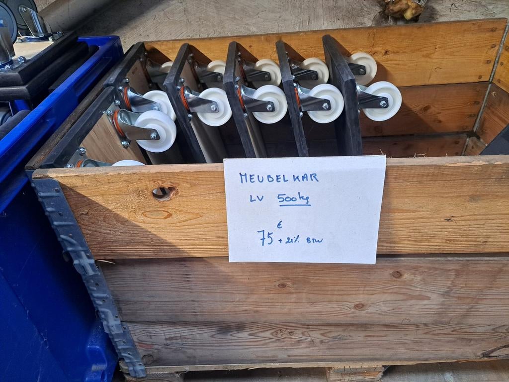 Meubelkar Cordes met rubber bovenblad., Ophalen
