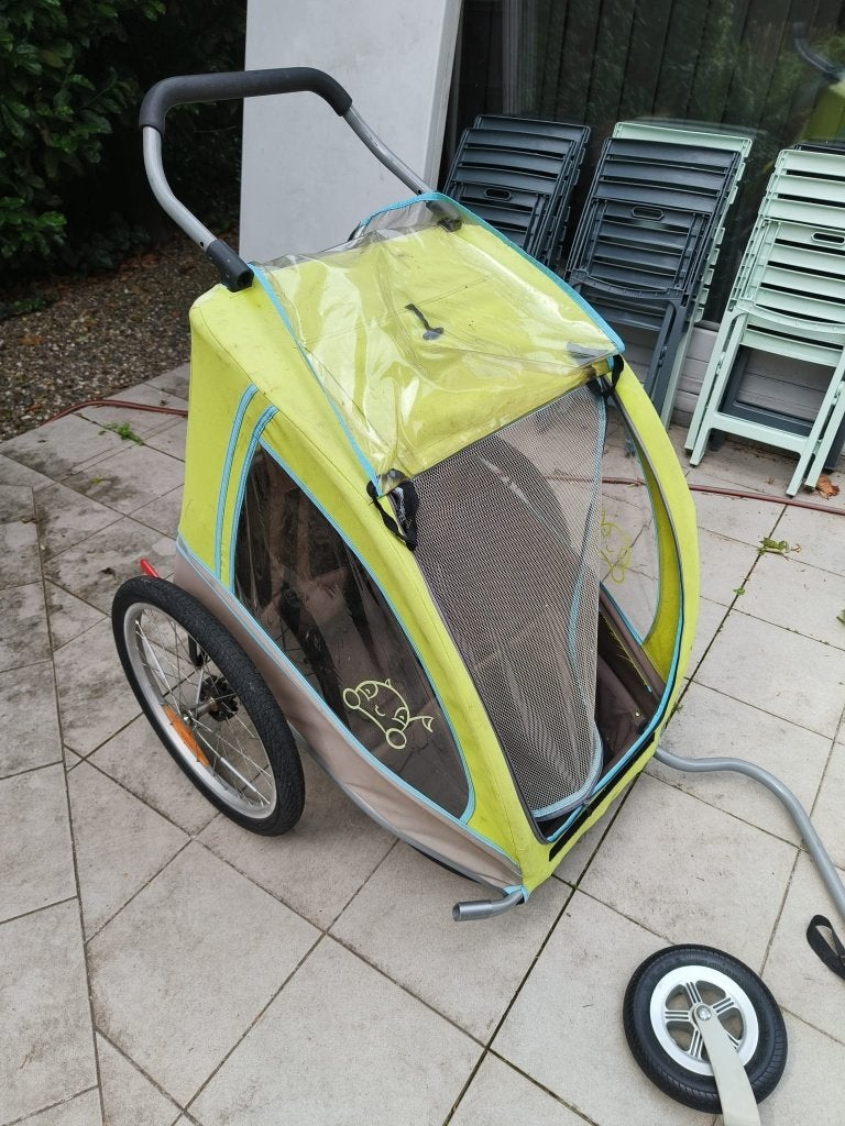 Vantly fietskar, Ophalen, Gebruikt, Opvouwbaar, Kinderkar