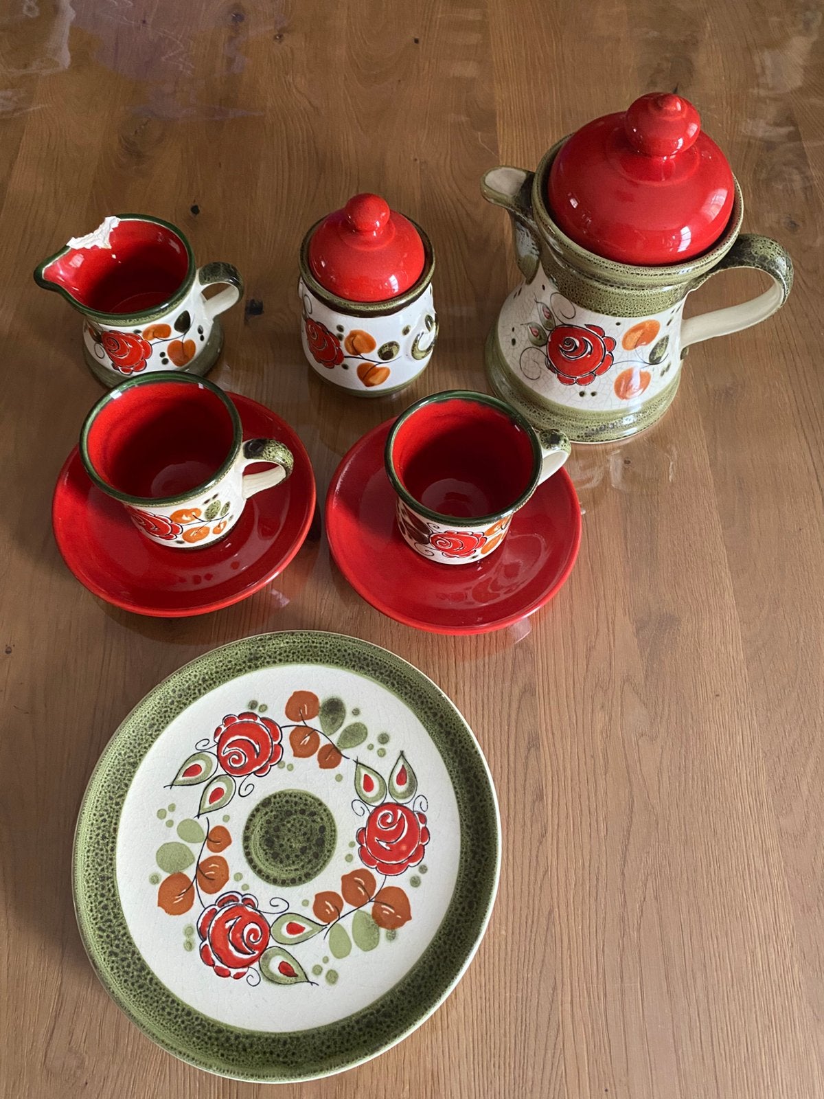 Retro servies Schramberg Tirol 2pers, Antiek en Kunst, Ophalen