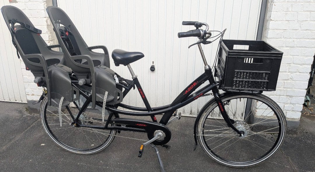 Velo familial Longtail Azor Twin Bike - TOUT EQUIPE - Muscul, Autres marques, Frein à tambour, 2 sièges, Enlèvement