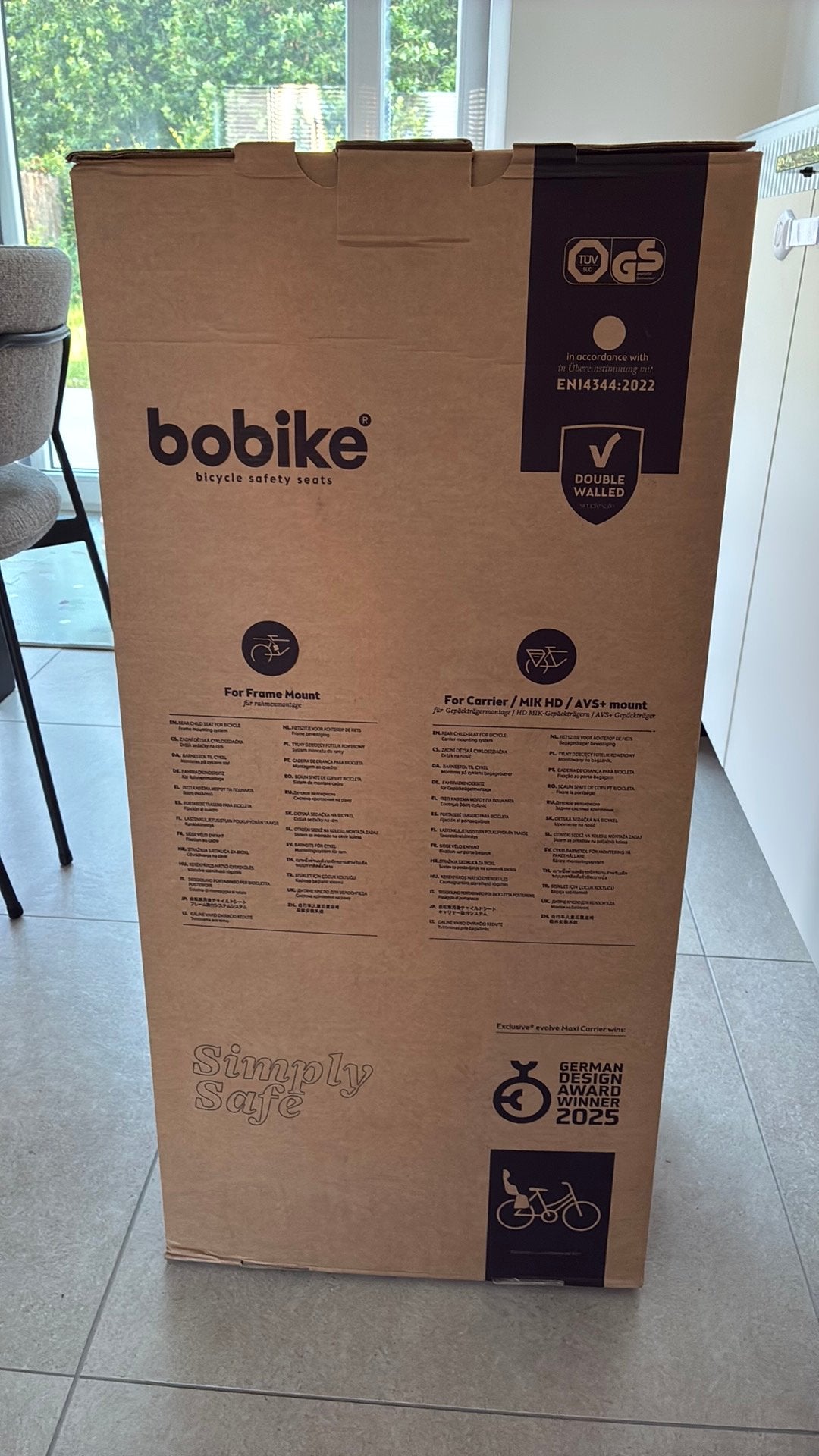 bobike fietsstoel / kinderzitje fiets, Fietsen en Brommers, Ophalen, Nieuw, Achterzitje