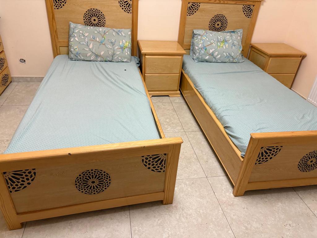 ️ Chambre de luxe en bois massif faite à la main à vendre ️, Enlèvement, Comme neuf, Deux personnes, Orientaal