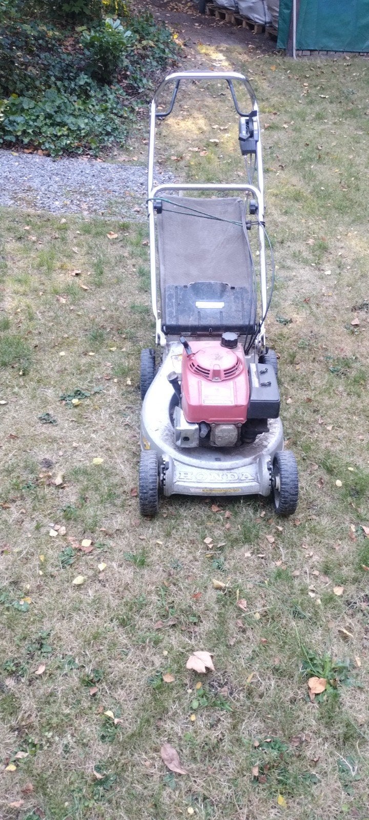 Grasmaaier HR194 zelftrekker, Tuin en Terras, Grasmaaiers, Ophalen, Cirkelmaaier, Honda, Gebruikt