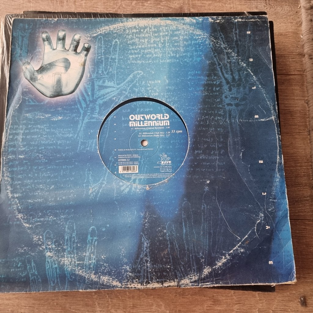12" Outworld – Millennium, CD & DVD, Vinyles Singles, Enlèvement ou Envoi, Utilisé, 12 pouces, Dance et House