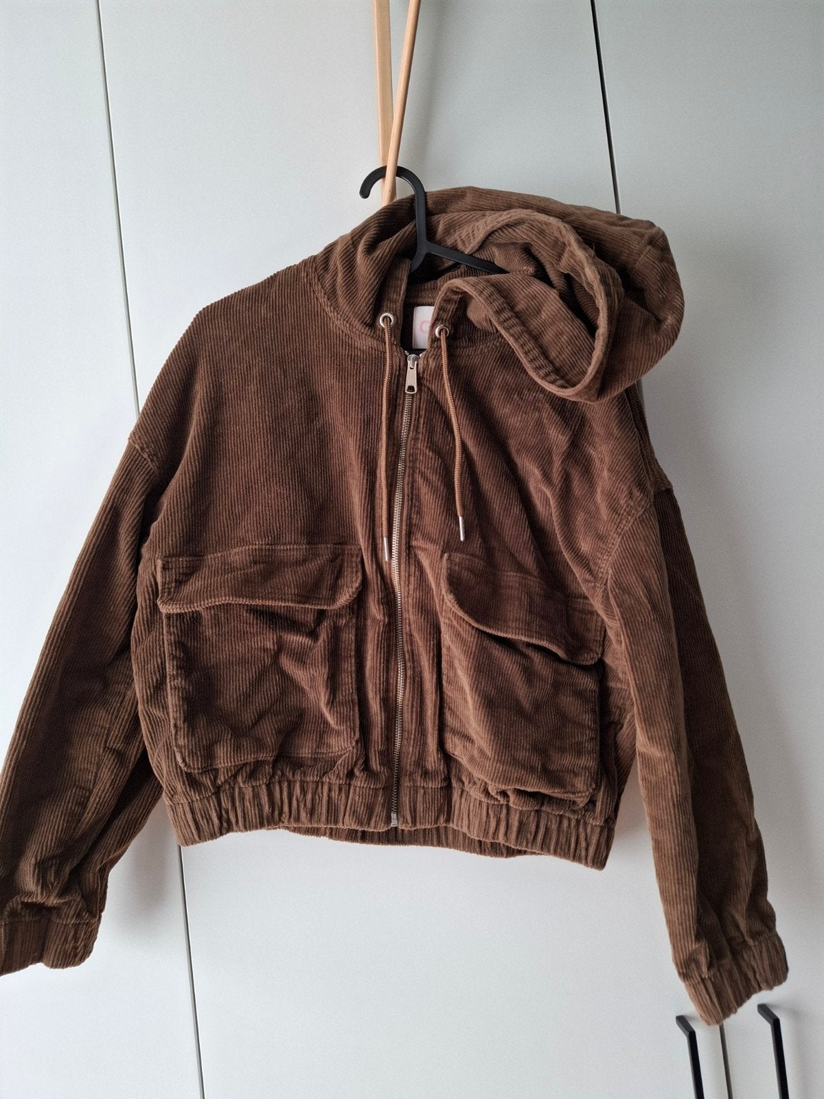 Ribfluwelen jas Only small, Kleding | Dames, Jassen | Winter, Ophalen, Only, Bruin, Nieuw