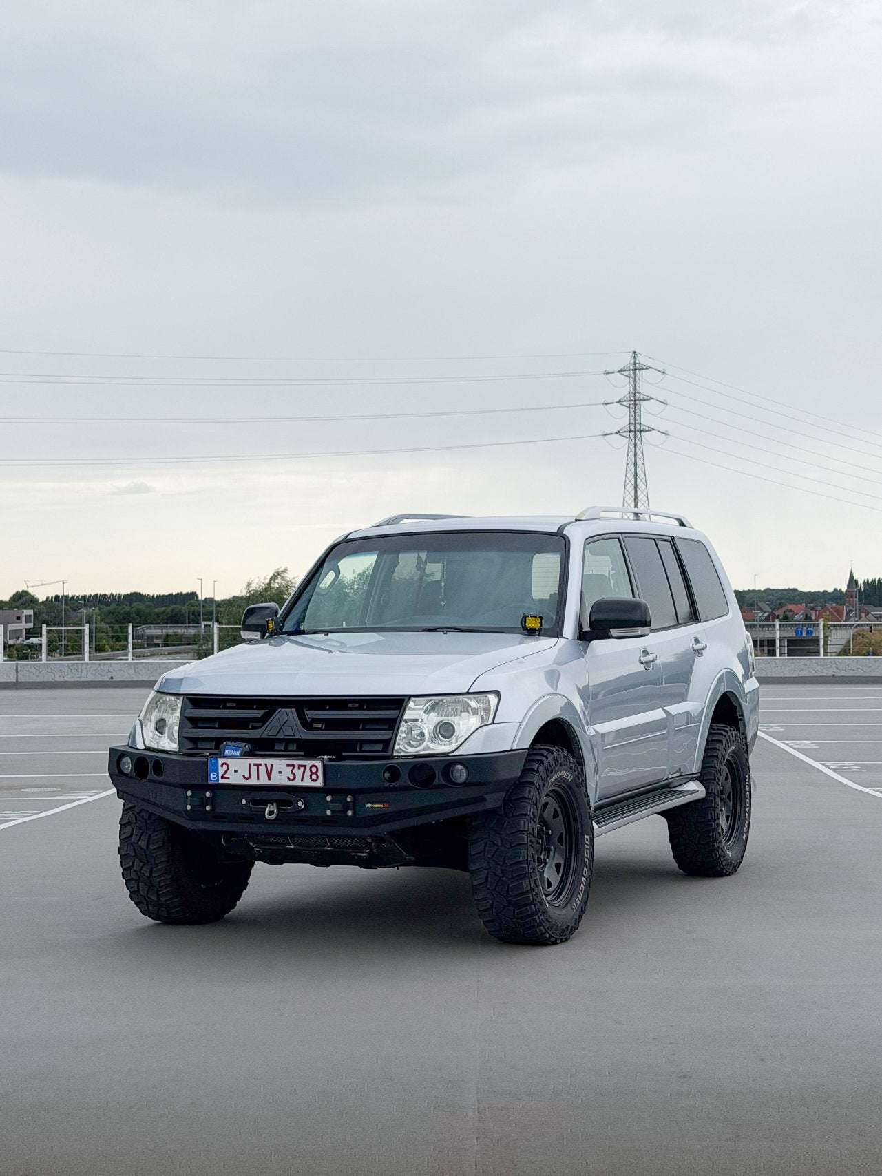 Mitsubishi Pajero 4 3.2L Diesel | Lichte Vracht, Autos, Argent ou Gris, Achat, 2 places, Carnet d'entretien