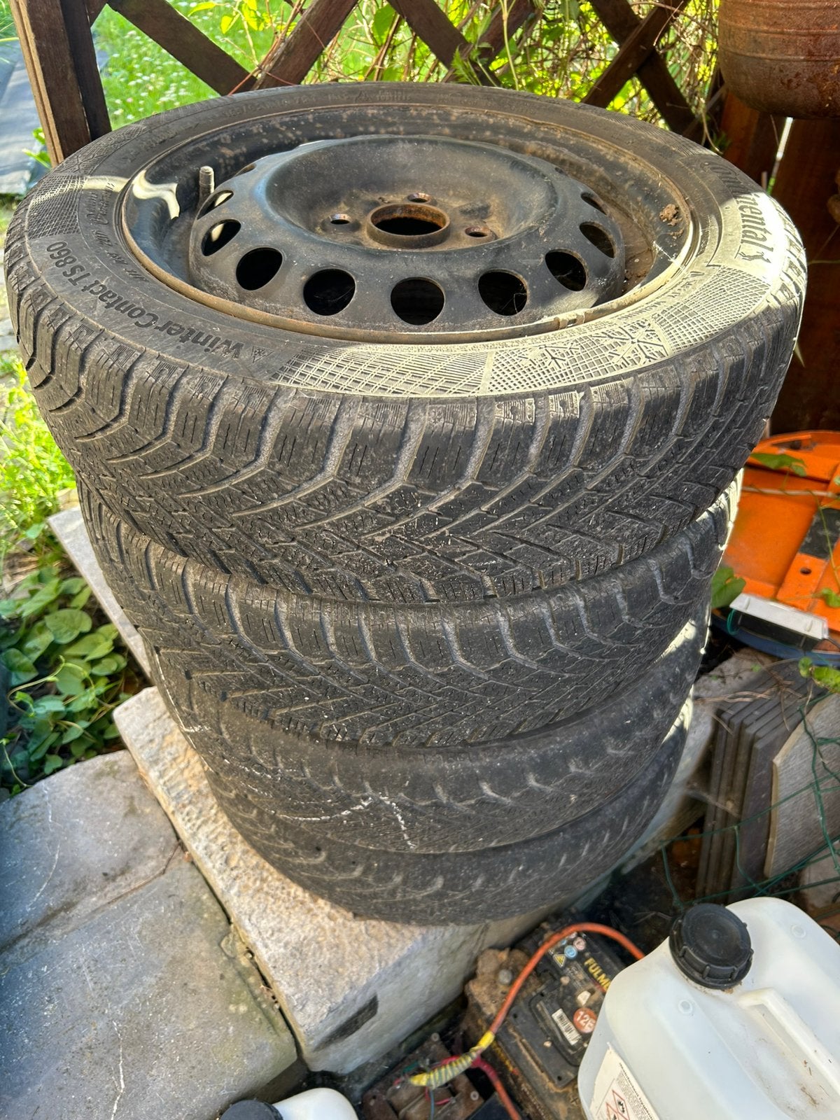 4 jantes toles toyota aygo citroen c1 peugeot 108, Enlèvement, Pneus hiver, Jante(s)