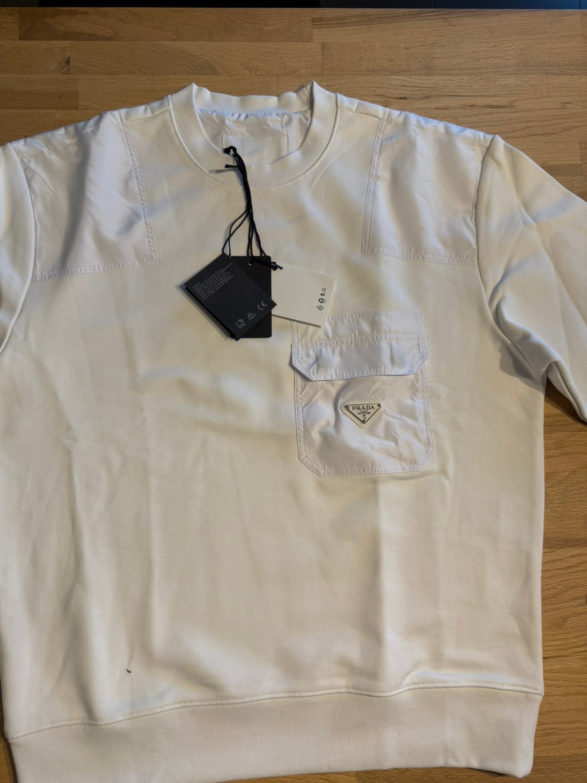 Prada re nylon Sweater, Kleding | Heren, Truien en Vesten, Ophalen, Nieuw, Maat 48/50 (M), Wit