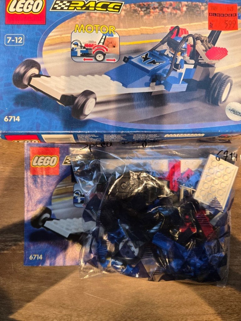 Lego Racers - 6714 - Speed Dragster, Gebruikt, Inclusief instructies, Lego, Ophalen of Verzenden