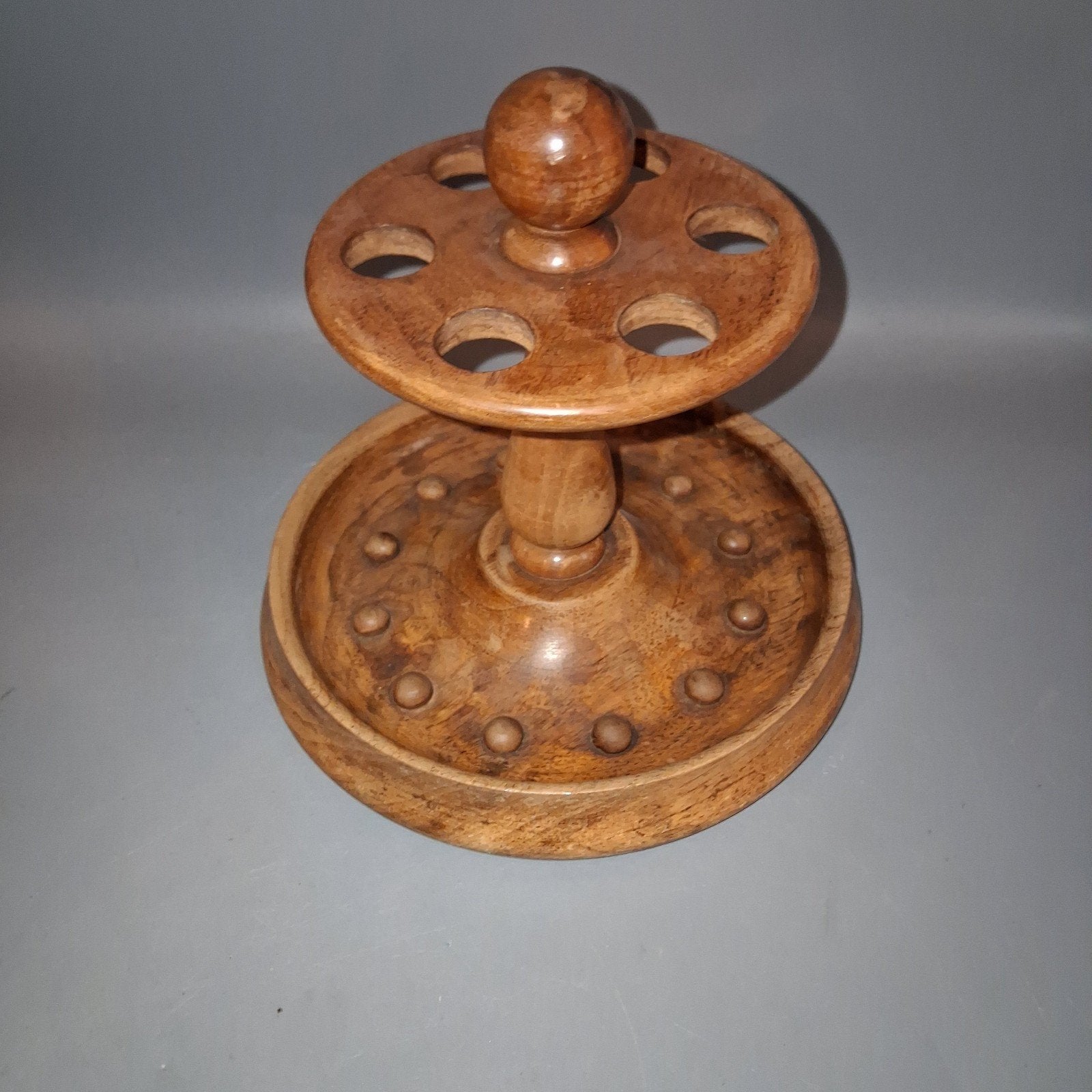 Vintage Dunhill Paris houten pijpenhouder voor 6 pijpen, Verzamelen, Gebruikt, ., Overige typen, Ophalen of Verzenden