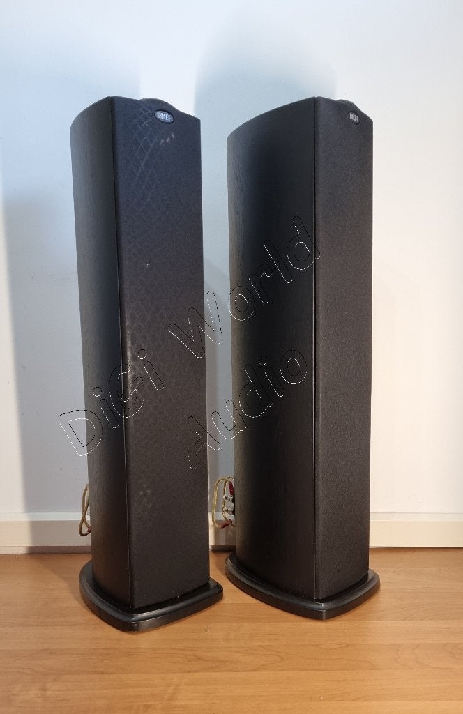 Haut-parleurs KEF IQ50 - haut-parleurs à colonne fins, Enlèvement ou Envoi, Bass-reflex, Comme neuf, 120 à 150 watts