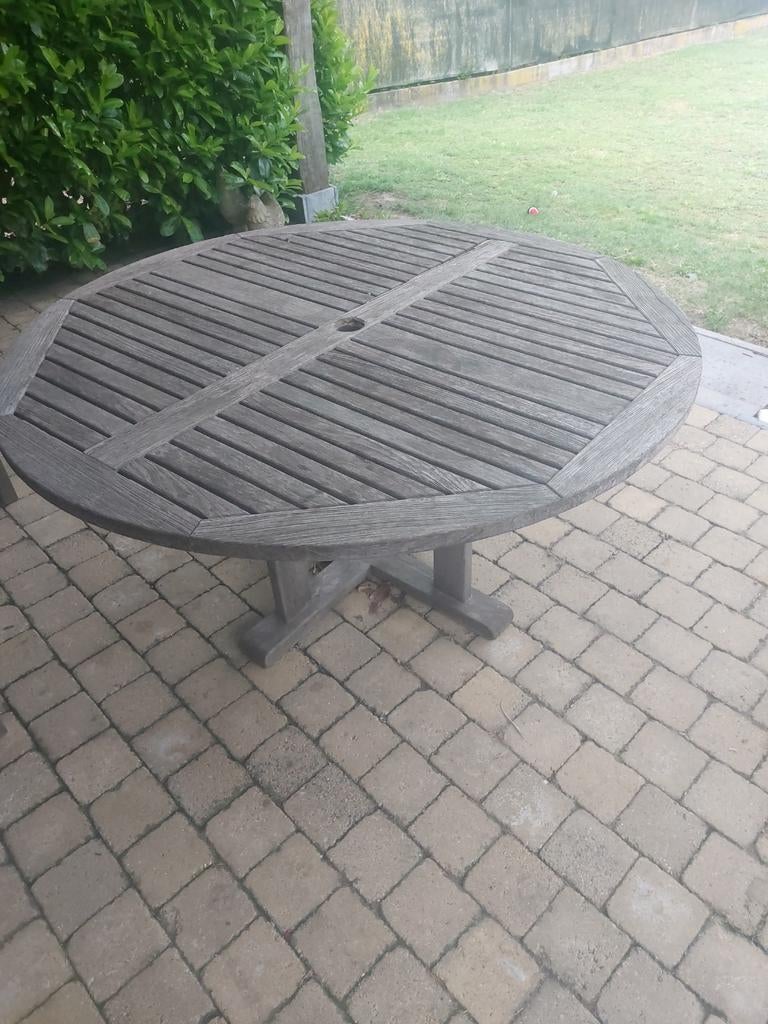 Teak tuintafel, Tuin en Terras, Ophalen