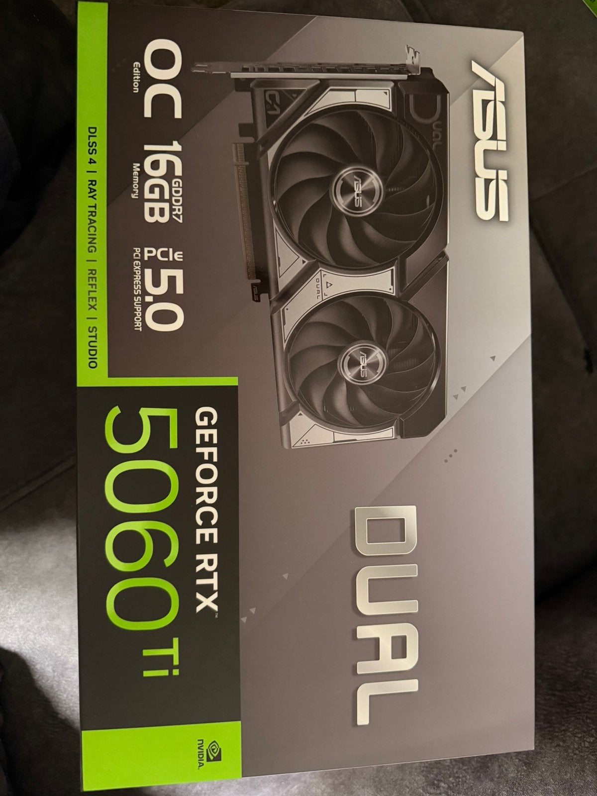 RTX 5060ti Asus DUAL OC Edition factory sealed, never used., Informatique & Logiciels, Neuf, Enlèvement ou Envoi, PCI-Express 5