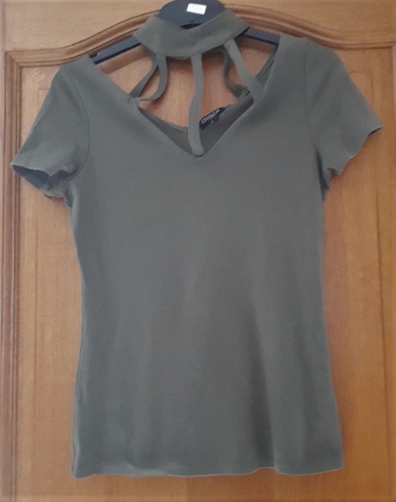 T-shirt KM - Coolcat - kaki - taille M, Manches courtes, Taille 38/40 (M), Comme neuf, Envoi