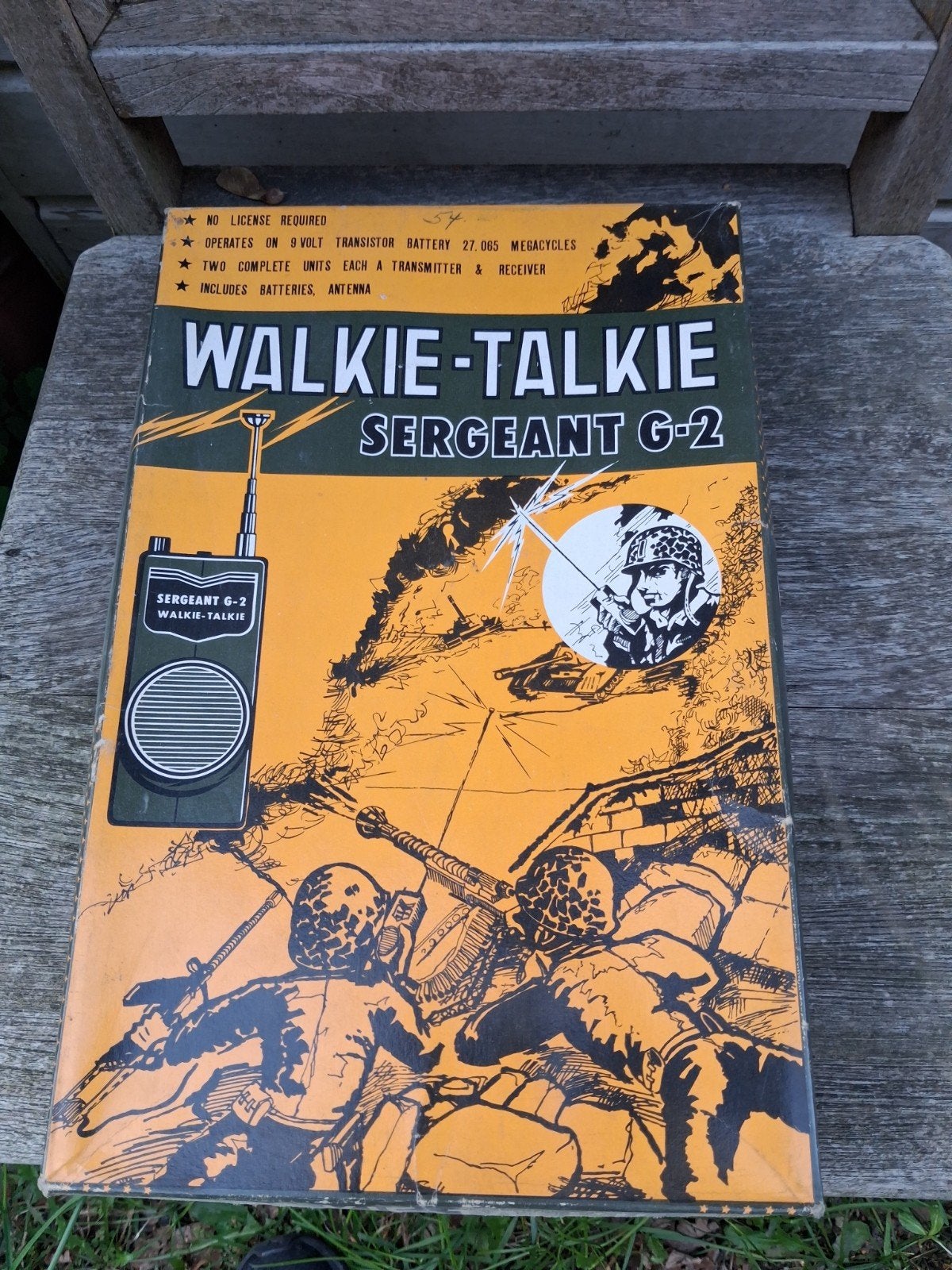 Sergeant G-2 Walkie-Talkie set, een transistor-speelgoed, Verzamelen, Ophalen of Verzenden