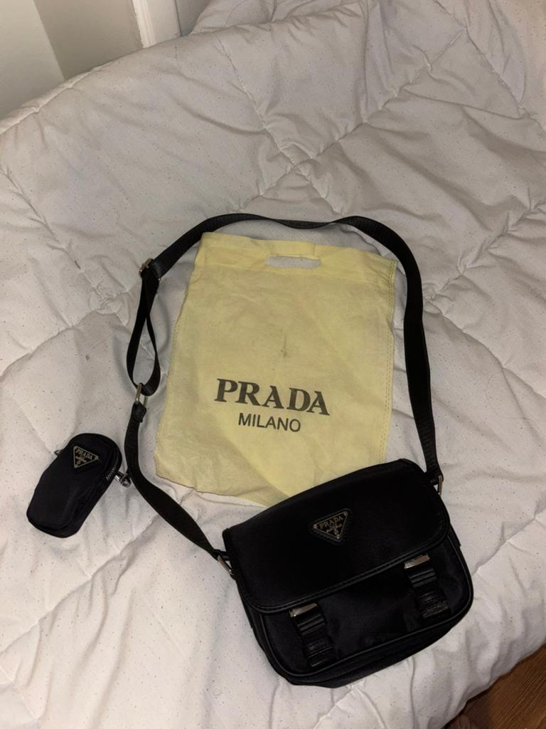 Sac Prada, Enlèvement ou Envoi, Neuf, Noir, Sac à bandoulière