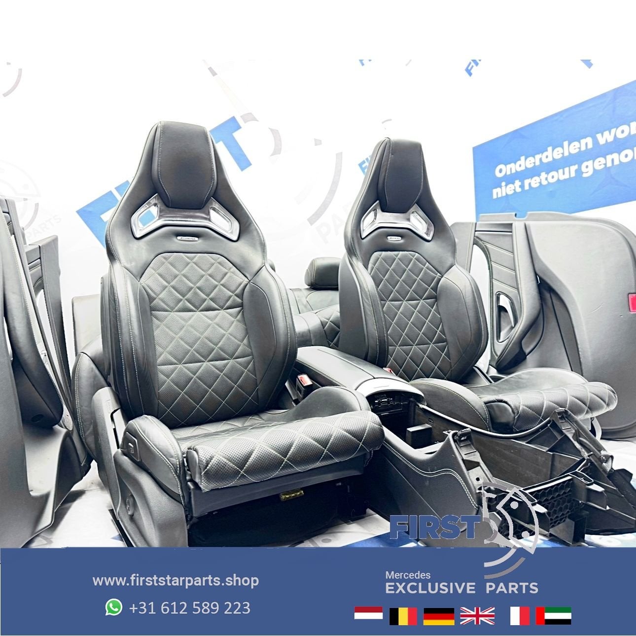 W253 GLC 63 AMG COUPÉ interieur Mercedes C253 GLC63 stoelen, Utilisé, -, -, Enlèvement ou Envoi