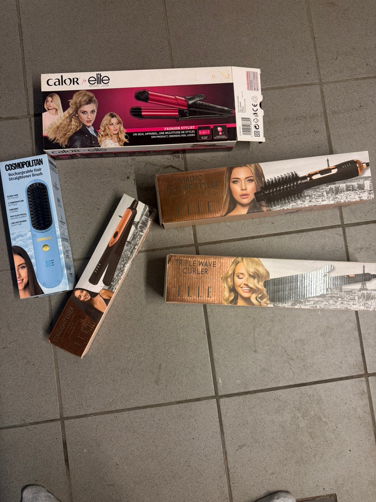 Lot de lisseur et boucle à cheveux, Enlèvement, Neuf